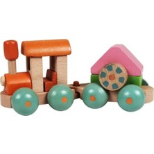 Wood Toys Üçgen Vagonlu Ahşap Tren