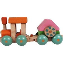 Wood Toys Üçgen Vagonlu Ahşap Tren