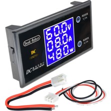Roboyol Store Dc 0-100V 10A Digital Voltmetre Ampermetre ve Wattmetre Deekrobot 0-1000W Mavi LCD