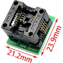 Roboyol Store 150 Mil ve 200 Mil Smd Soic8 Sop8 So8 To Dip8 Yaylı Soket Adaptör Eeprom Flash Programlayıcı Entegre