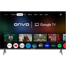 Onvo 50OVF9000  50" 127 Ekran  Uydu Alıcılı 4K Ultra HD Google Smart QLED TV