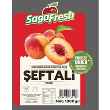 Sagafresh Dondurularak Kurutulmuş Şeftali Dilimleri 1000G