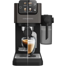 Grundig Delisia Coffe Entegre Süt Hazneli Yarı Otomatik Espresso Makinesi,dokunmatik Ekran, Kompact Tasarım,4 Farklı Espresso,lambader Hediye