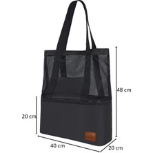 Panipal Thermo Bag - Termal Korumalı (Sıcak/soğuk) Seyahat, Kamp, Piknik, Plaj Çantası 16+22 Lt