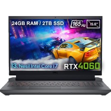 Dell Gaming G15 5530 G155530013Uv2 Intel Core i7-13650HX 24GB DDR5 2TB SSD RTX4060 8GB 140W 15.6 inç Full HD Ubuntu Gaming Laptop