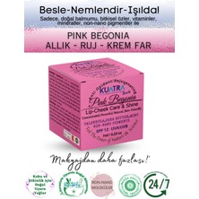 Kuatra Pink Begonia Nemlendirici - Antioksidan Işıltı Veren Balm (Doğal Içerikli Ruj- Allık)