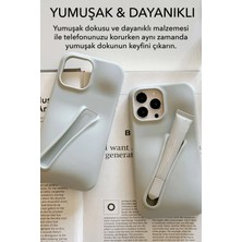 IPhone 15 Pro Uyumlu Ruj Bölmeli Silikon Lips Kılıf Kapak