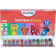 Fatih Pastel Boya Ilkokul Ortaokula Çocuk Dostu 12 Farklı Canlı Renk