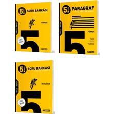Hız Yayınları  2025 5. Sınıf Türkçe + Paragraf + Ingilizce Soru Seti 3 Kitap