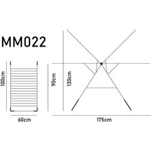 Harbinger MM022 Comfort Kalın Borulu Çamaşır Kurutma Askılığı