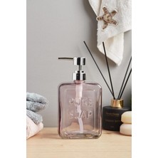 Perotti Pure Soap Cam Sıvı Sabunluk Pembe 15742