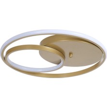 Fer Avize Jambo Modern Tasarım Eskitme Renk Yemek Masası Üstü - Mutfak - Salon Beyaz Led 2 Li Avize