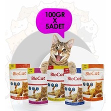 Karışık Soslu Kedi Yaş Maması Kedi Pounch 100 gr x 5 Adet