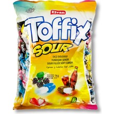 Elvan Toffix Sour Mix Şeker 1000 Gr. (1 Poşet)