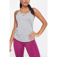 Nike Dri-Fıt One Elastika Standart Kesim Kadın Gri Spor Atlet