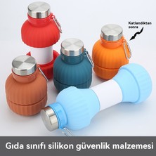 Love Chen 650 ml Katlanabilir Silikon Seyahat Taşınabilir Büyük Kapasiteli Spor Su Şişesi (Yurt Dışından)