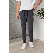 Antrasit Renk Paraşüt Kumaş Jogger Pantolon