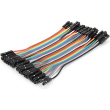 Roboyol Store 10CM 40 Pin Dişi Dişi Dupont Kablo Breadboard Jumper Ayrılabilir