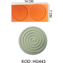 Depposite Spiral Şekiller Figürlü Gıda Silikon Kalıbı