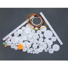 Roboyol Store 75 Parça Plastik Dişli Seti Rc Çark Arduino Oyuncak Robot Araba Gear Dıy Kremayer