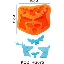 Depposite Noel Yılbaşı Figürlü Gıda Silikon Kalıbı