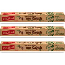 Koroplast Doğal Hazır Kesilmiş Pişirme Kağıdı 10'lu x 3 Ad