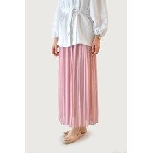 Rukayyel Luna Piliseli Kadın Etek - Pembe