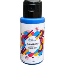 Piktura Sedefli Mavi Renk Kumaş Boyası 120ml (simli)