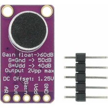 Roboyol Store MAX9814 Amplikatörlü Analog Mikrofon Modülü Stabil Otomatik 60DB Kazanç Kontrol