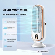 720° Döndürülebilir Kanatsız Kule Fanı, 5 Modlu Salınımlı Sessiz Fan, Yatak Odası Ofis Beyazı Için Enerji Verimliliği (Yurt Dışından)