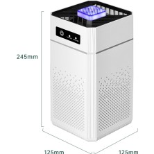 Taşınabilir Hava Temizleme Cihazı Ionizer Negatif Duman Koku Giderme Hepa Filtre Araba Hava Spreyi Ev Yatak Odası Için (Yurt Dışından)