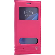 Cepustik Telefon Aksesuarları Galaxy S8 Plus Kılıf Pencereli Elite Kapaklı Kılıf