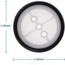 Roboyol Store 29MM Mini Rubber Tekerlek 2mm Mil Uyumlu Robot Oyuncak Wheel