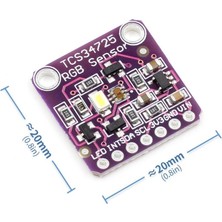 Roboyol Store TCS34725 Renk Sensör Modülü TCS34725 Color Sensor Rgb Color Recognition Sensors Module