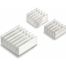 Roboyol Store 3 Adet Aluminyum Metal Soğutucu Blok Raspberry Pi Termal Etiket Gümüş Renk Radyatör Amfi LED