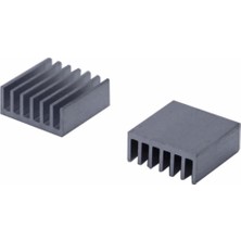 Roboyol Store 14X14X6MM Aluminyum Soğutucu Siyah M3 Yapıştırma Etiketli Raspberry Xbox Chipset Ekran Kartı Ram