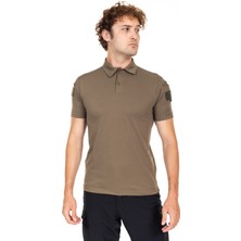 Akıncılar Outdoor 708 Kısa Kol Polo Yaka Taktik T-Shirt - Haki