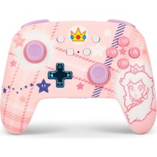 PowerA Nintendo Switch Kablosuz Pro Controller Princess Peach Edition Lisanslı