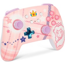 PowerA Nintendo Switch Kablosuz Pro Controller Princess Peach Edition Lisanslı