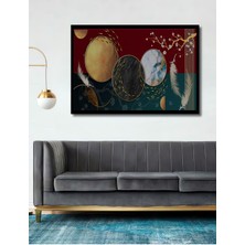 Dekoratif Modern Art Ahşap Tablo Şık Yatay Duvar Dekorasyon Tablosu
