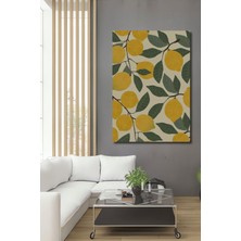 Teona Ahşap Dekoratif Dikey Minimalist Pastel Renkli Meyveler Duvar Tablo Ahşap Dikdörtgen Tablo