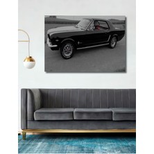 Teona Ahşap Dekoratif Araba Ahşap Tablo Şık Yatay Duvar Dekorasyon Tablosu