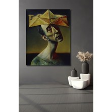 Dekoratif Dikey Modern Sanat Duvar Tablo Ahşap Dikdörtgen Tablo