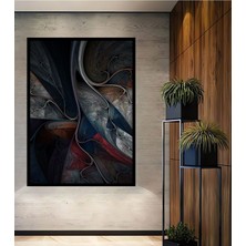 Teona Ahşap Dekoratif Sanat Sürreel Ahşap Tablo Çerçeve Görünümlü Dikey Duvar Dekorasyon Tablosu