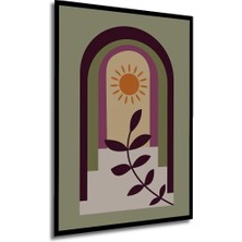 Teona Ahşap Ahşap Modern Tarzda Dijital Tablo Çerçeve Görünümlü Dikey Duvar Dekorasyon Tablosu