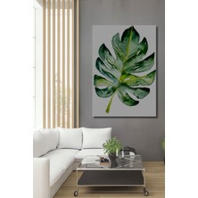 Dekoratif Dikey Yaprak Modern Sanat Duvar Tablo Ahşap Dikdörtgen Tablo