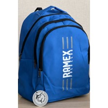 Nemo Bags Mavi Sırt Çantası Büyük Boy Okul Çantası Seyahat Çantası Su Itici Spor Çantası 45X30X15CM 24LT
