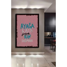 Teona Ahşap Tablo Cafe Ev Dekorasyon Güzel Sözler Retro / A + Kalite Çerçeve Görünümlü Dikey Duvar Tablo