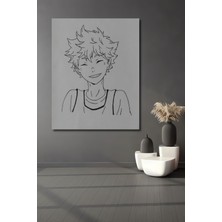 Teona Ahşap Dekoratif Dikey Anime Duvar Tablo Ahşap Dikdörtgen Tablo
