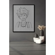 Teona Ahşap Dekoratif Dikey Anime Duvar Tablo Ahşap Dikdörtgen Tablo